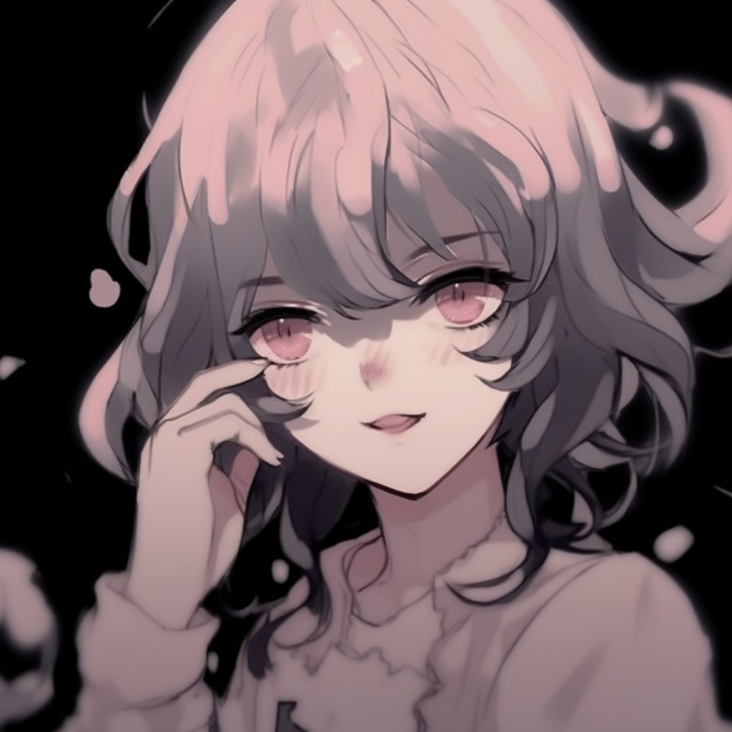 Anime character with vibrant expressions, bold color usage, and delicate shadows. collection of aesthetic anime pfp anime pfp