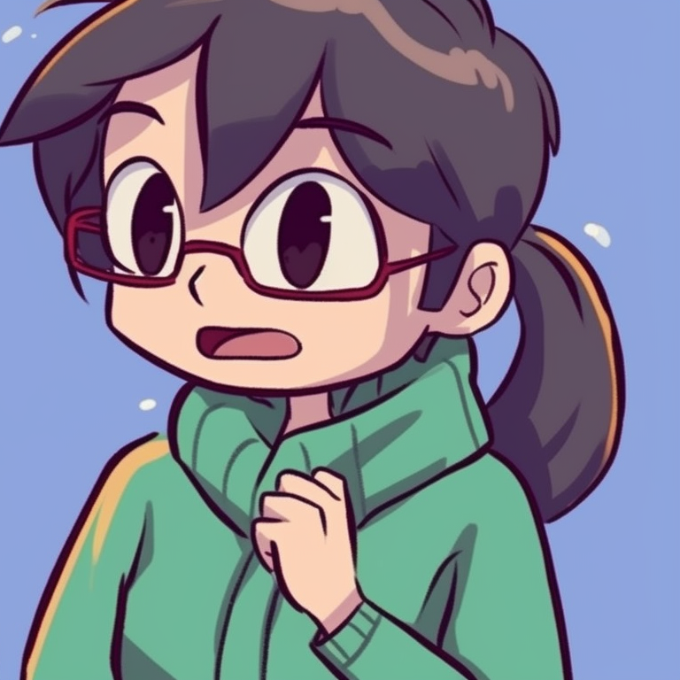 Two characters in matching Christmas sweaters, solid lines, and cheeky expressions. trending matching shen comix pfp christmas pfp for discord.