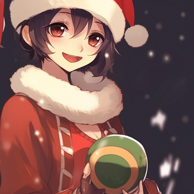 Two characters in medieval-inspired Christmas outfits, rich details and royal colors versatile christmas pfp for discord pfp for discord.