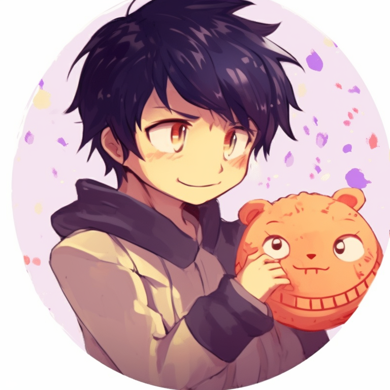 Two chibi styled characters, bright hues and emphasized big eyes. creating cute pfp match pfp for discord.