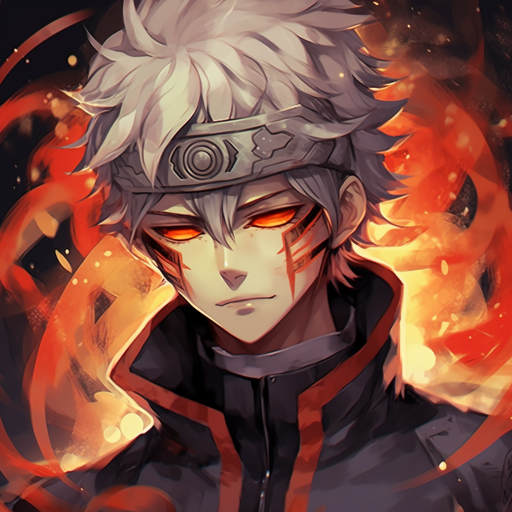 Naruto's Nine-Tails Chakra Mode with strong glow, emphasizing vibrant colors and energy effect. naruto anime male pfp pfp for discord.