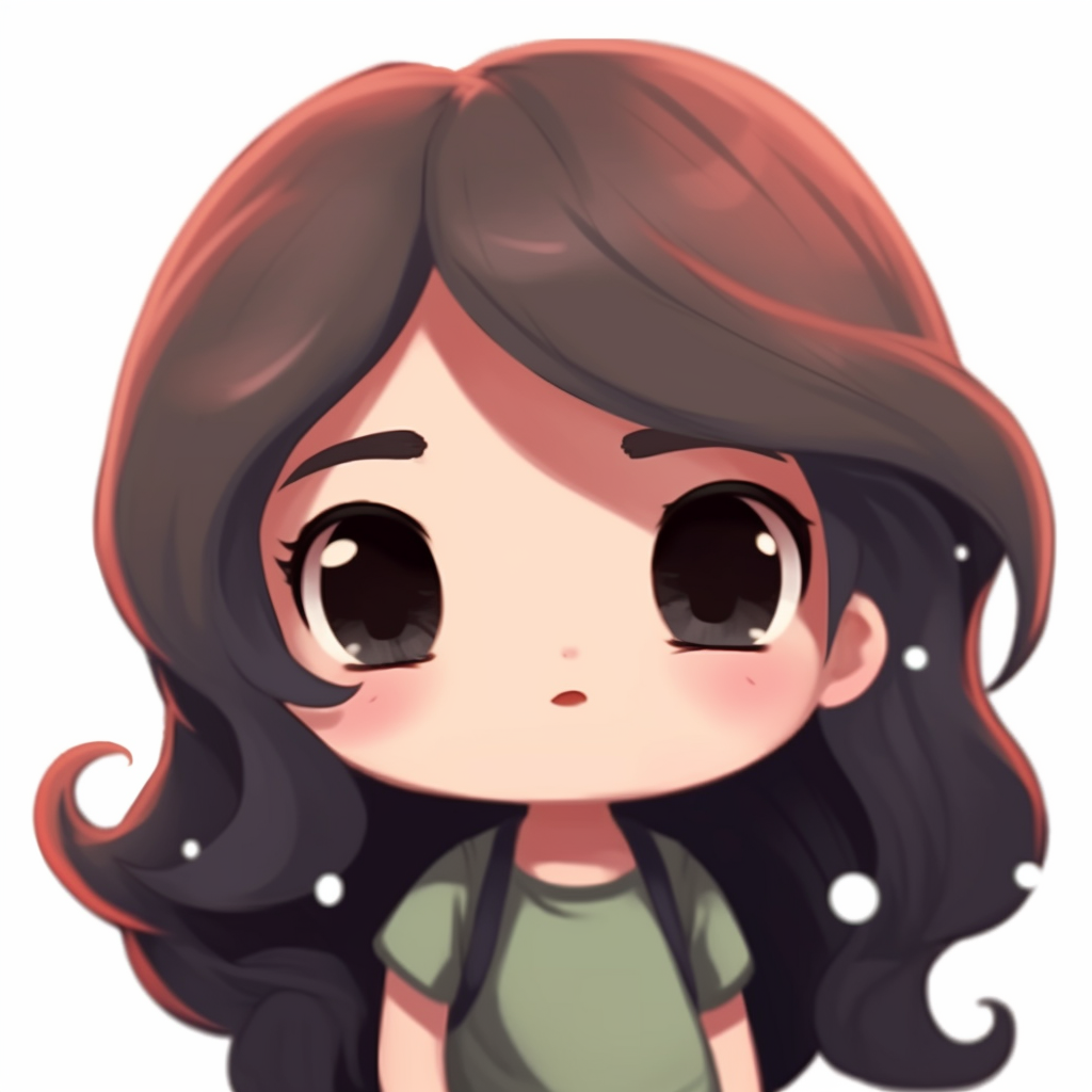 Anime girl character holding a book with intricate linework and pastel colors. cute pfp for school accounts pfp for discord.