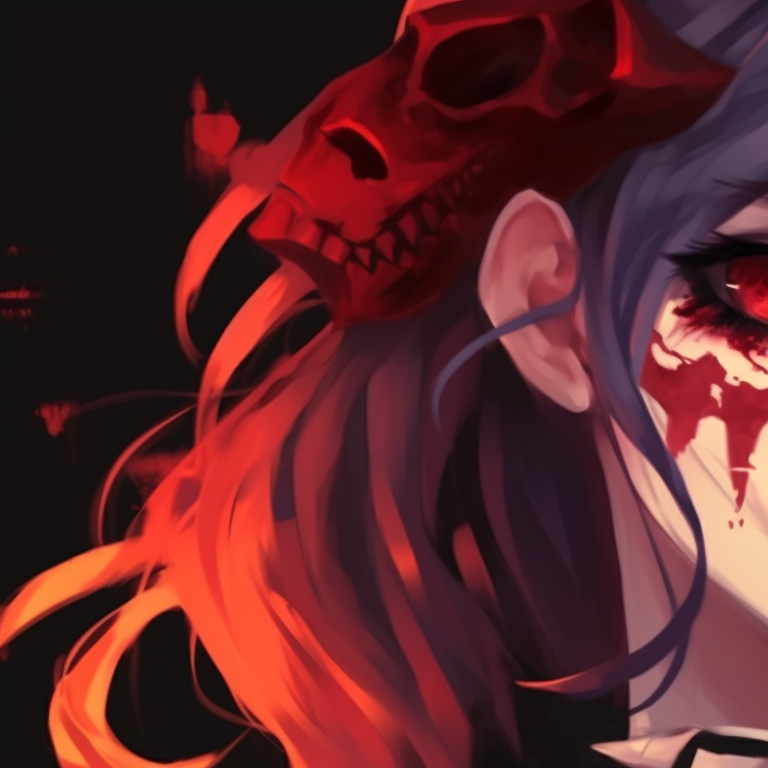 Two characters, one playing a haunting tune, muted colors and misty background, entranced gaze. spooky matching halloween themed non anime profile pictures pfp for discord.