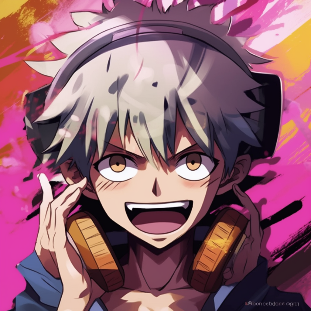 Luffy's funny face from One Piece, a playful depiction with vivid color usage. top anime pfp funny pfp for discord.