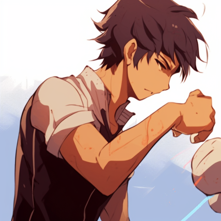 Two characters trekking at twilight, subdued colors and wearied expressions. adorable matching pfp gifs pfp for discord.