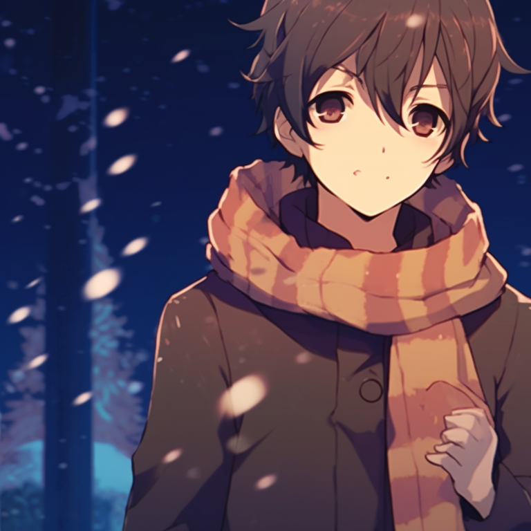 Two characters sharing a festive meal, detailed food and cozy indoor setting. dazzling matching gif christmas pfp pfp for discord.