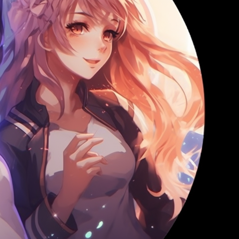 School uniform wearing characters, whispering secrets, intricate lockers in the background. best matching pfp selections for best friends pfp for discord.