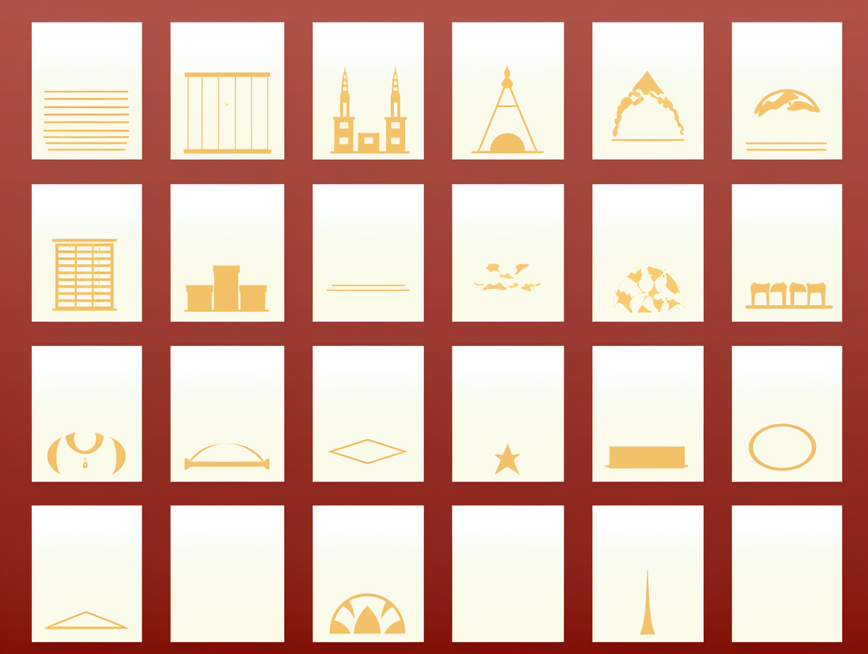 Geography & Cultural Studies, Globes, Maps, Cultural Symbols Infographic, with colors \#f7f6e7, \#963434, \#efbe64, \#ba747c, \#9c7d7c 