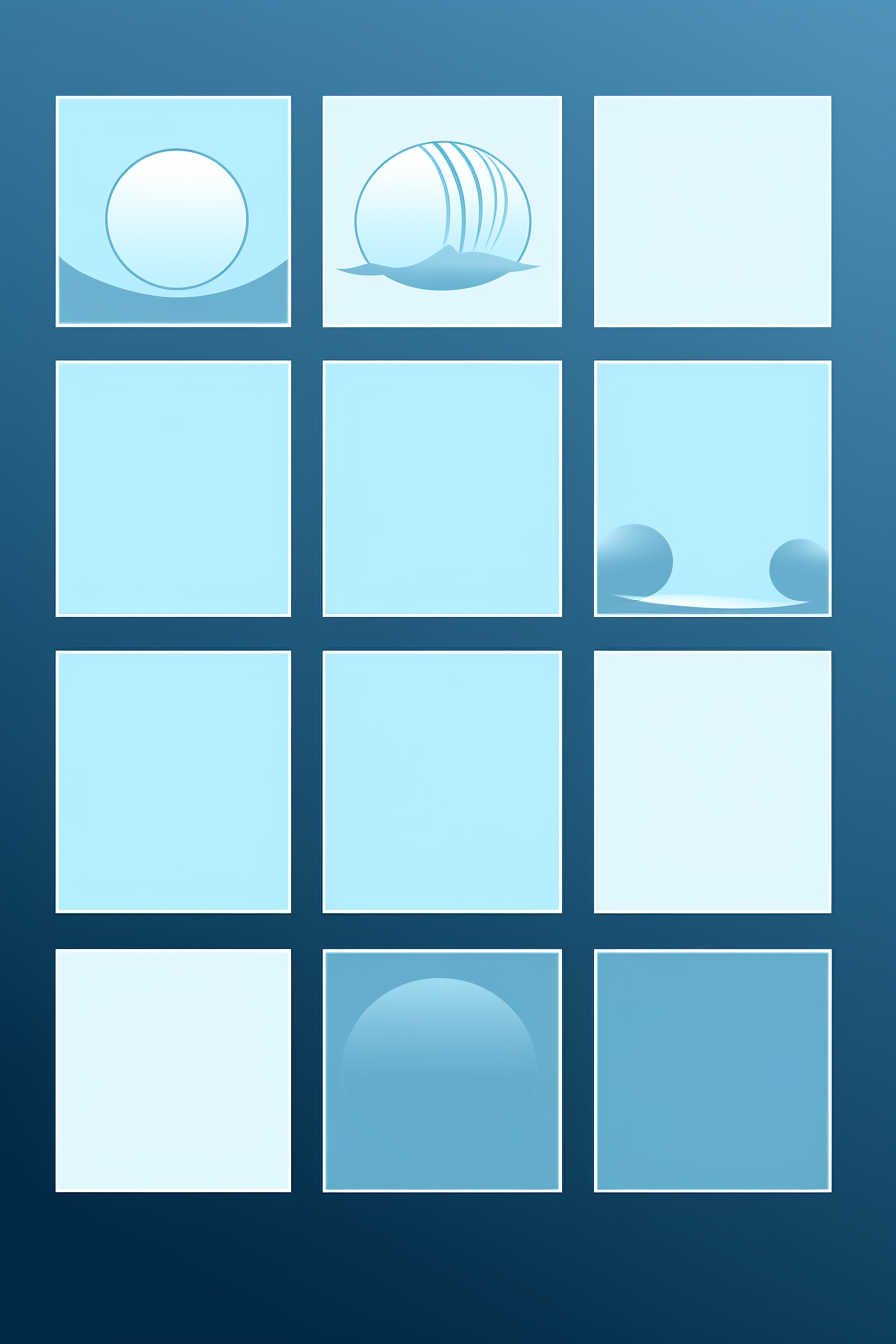 Geography & Cultural Studies, Globes, Maps, Cultural Symbols Infographic, with colors \#317094, \#d8f3fb, \#67b1db, \#597995, \#608494 