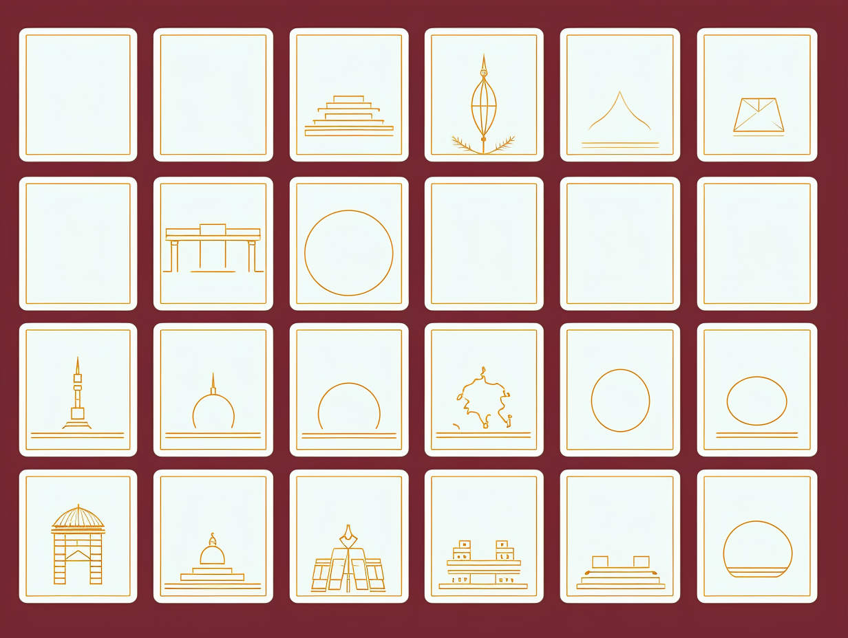 Geography & Cultural Studies, Globes, Maps, Cultural Symbols Infographic, with colors \#f7f6e7, \#963434, \#efbe64, \#ba747c, \#9c7d7c 