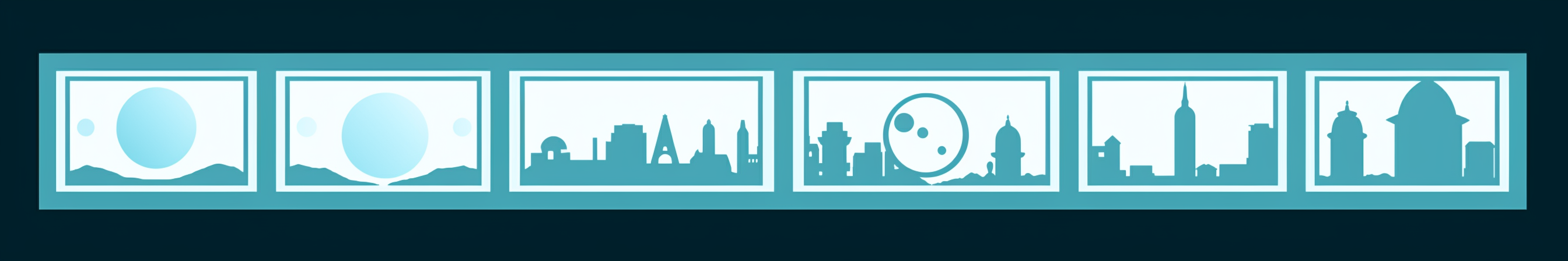 Geography & Cultural Studies, Globes, Maps, Cultural Symbols Infographic, with colors \#04242e, \#d6f5f7, \#5aaebb, \#4b8c9c, \#849ca4 