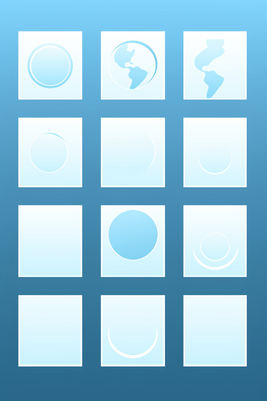 Geography & Cultural Studies, Globes, Maps, Cultural Symbols Infographic, with colors \#317094, \#d8f3fb, \#67b1db, \#597995, \#608494 