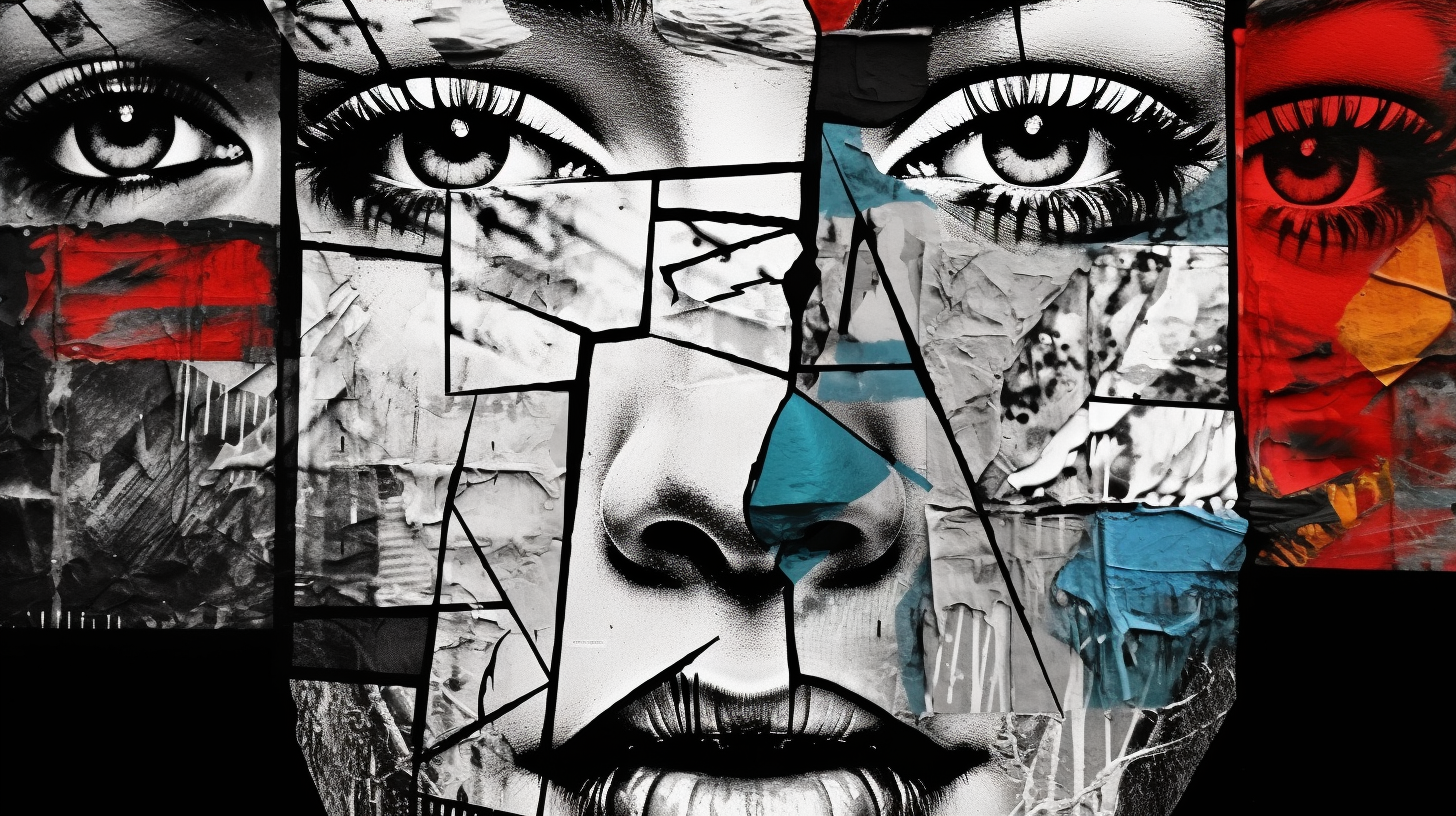 Graffiti faces made with simple, bold strokes; stark contrast between black and white.desktop, phone, HD & HQ free wallpaper, free to download