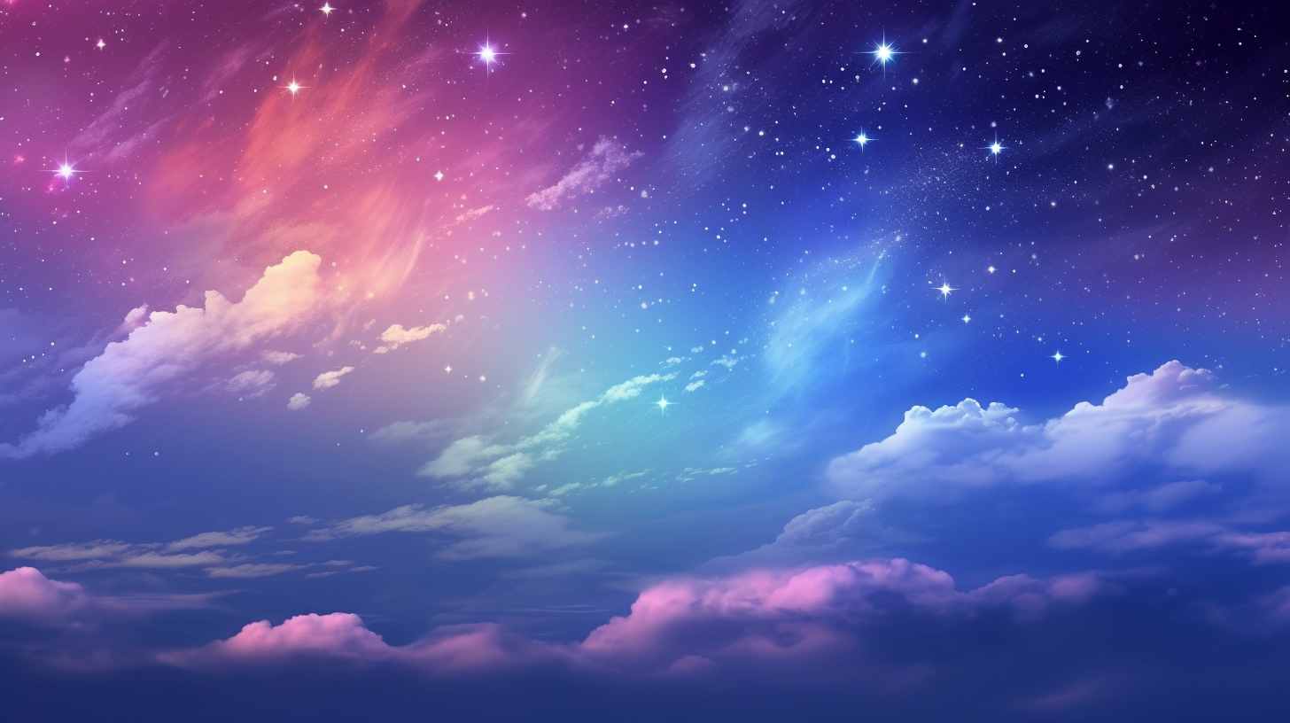 Gathering of galaxies represented by bright spots and clusters against contrasting dark space; vivid palette expressing the diversity in cosmos.desktop, phone, HD & HQ free wallpaper, free to download