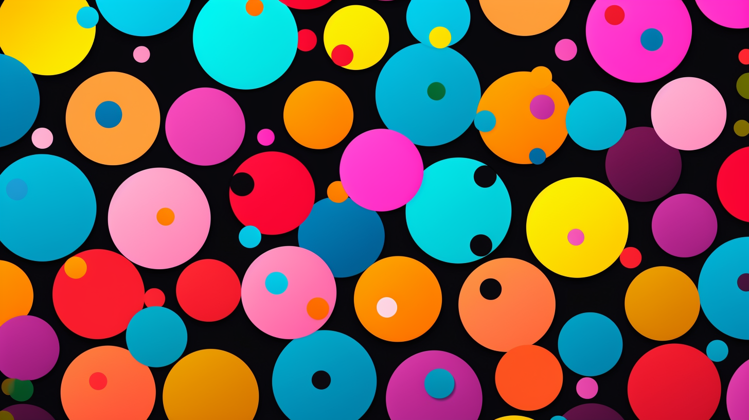 Pop art style background featuring polka dots and vibrant colors; playful and energetic.desktop, phone, HD & HQ free wallpaper, free to download