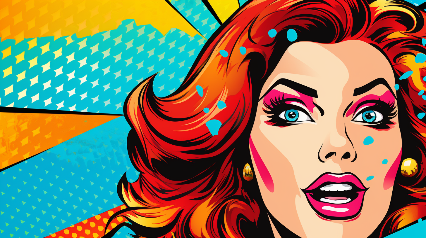 Pop art wallpaper exhibiting vintage aesthetics; stark contrasts and prominent shapes.desktop, phone, HD & HQ free wallpaper, free to download