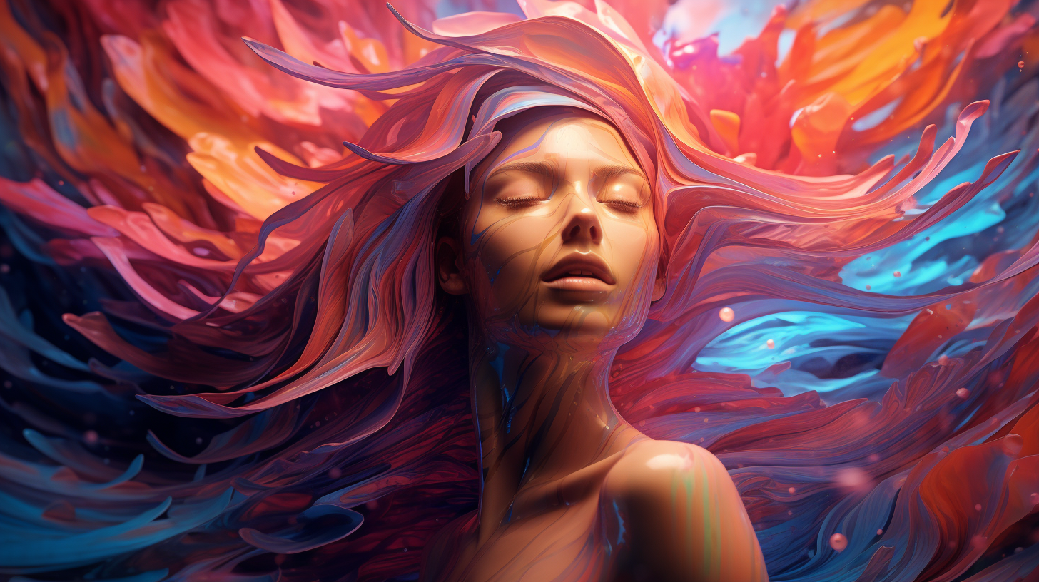 Illustration showcases a fluid and abstract art style; prominent use of curves and wave patterns. desktop, phone, HD & HQ free wallpaper, free to download