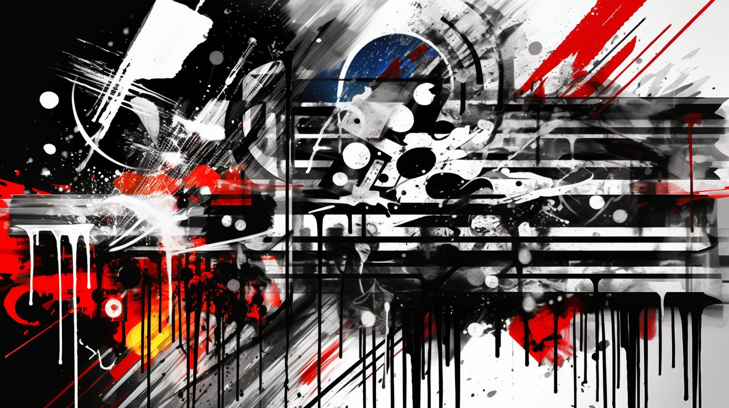 Abstract forms represented in graffiti style; the black and white coloring underscores their dramatic effect.desktop, phone, HD & HQ free wallpaper, free to download