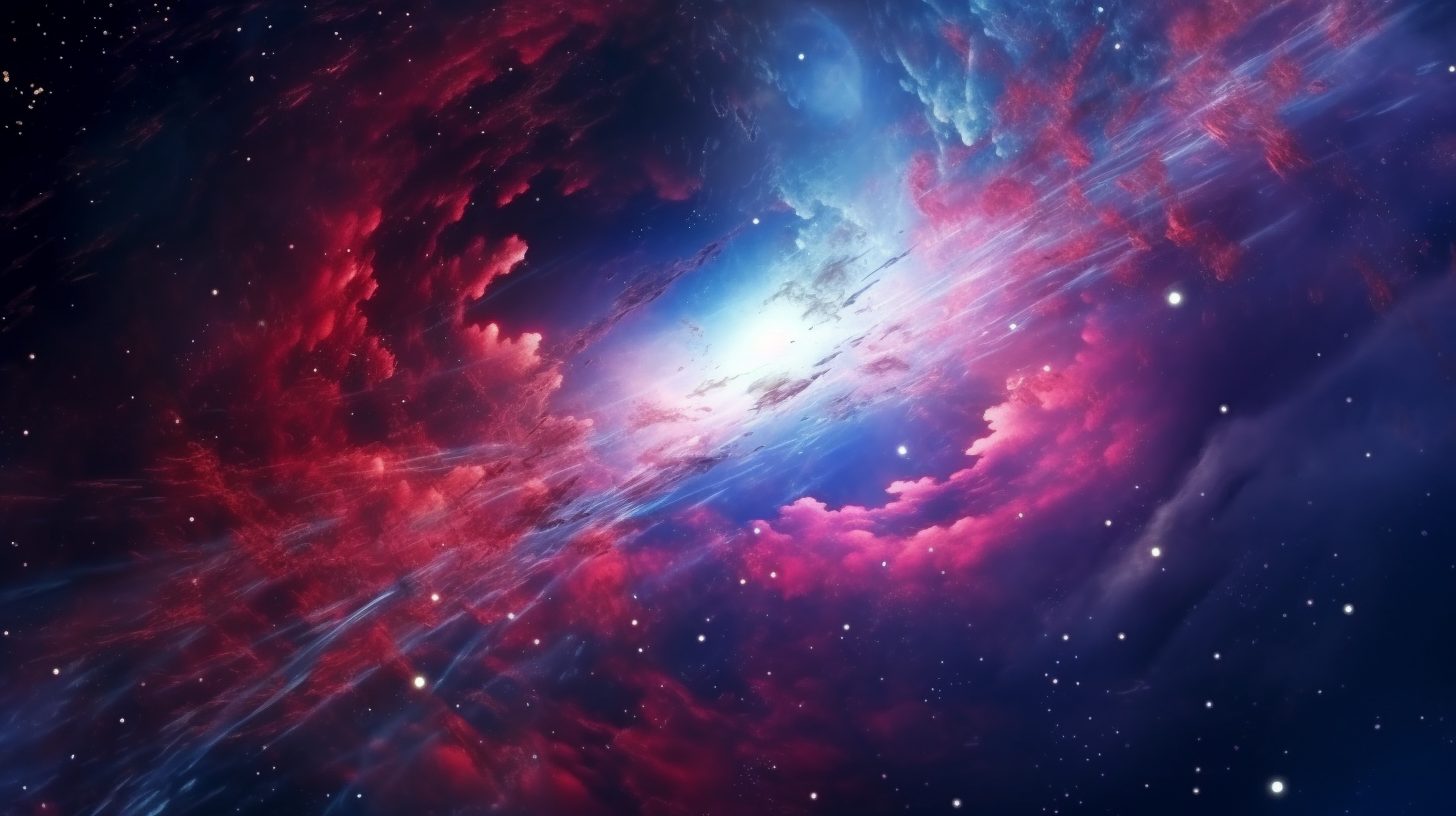 4K resolution art depicting an abstract space galaxy; swirling nebulous forms and bright star clusters. desktop, phone, HD & HQ free wallpaper, free to download