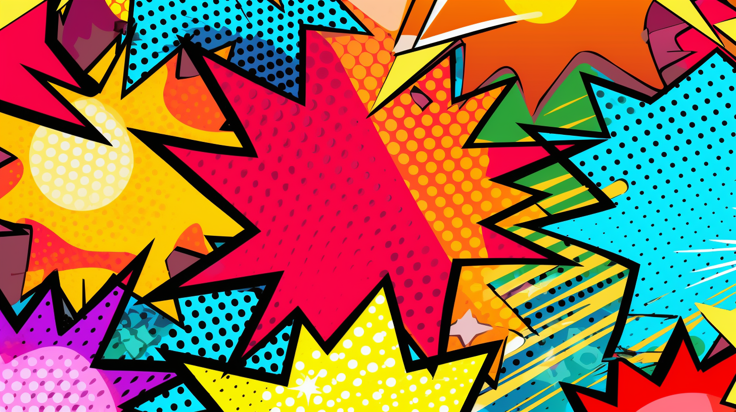 Wallpaper with a nod to the past; bold forms, strong contrasts and playful fonts in pop art style.desktop, phone, HD & HQ free wallpaper, free to download