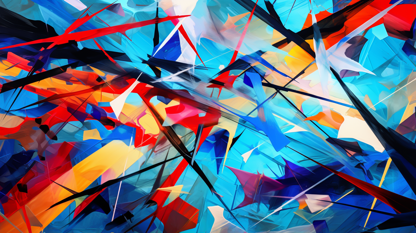 Graphic chaos of abstract landscapes; a complex interweaving of forms and lines. desktop, phone, HD & HQ free wallpaper, free to download