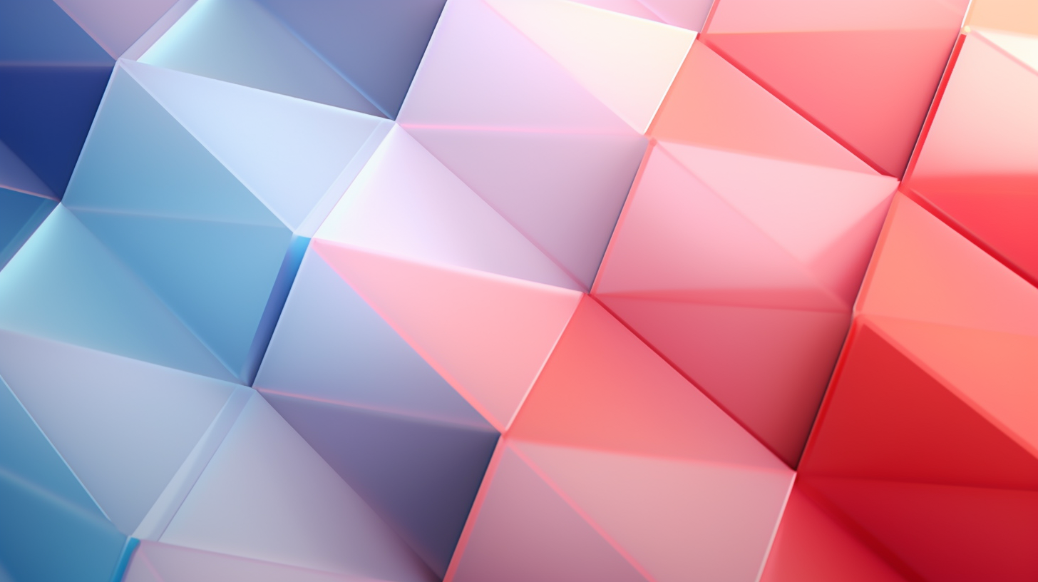 Abstract image featuring an array of geometric shapes in pastel colors.desktop, phone, HD & HQ free wallpaper, free to download
