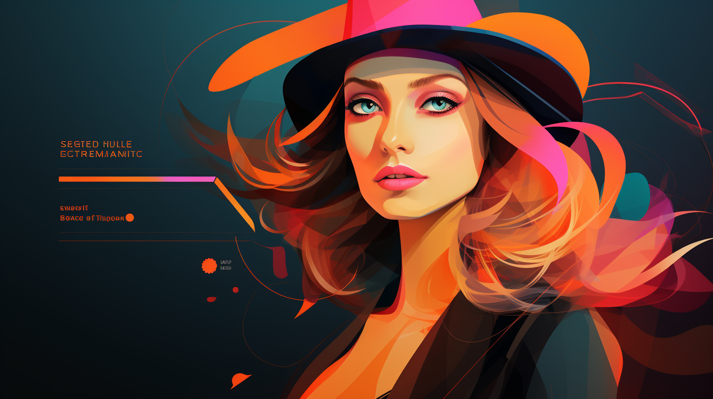 Stylized modern portrait; unique shapes and lines. desktop, phone, HD & HQ free wallpaper, free to download