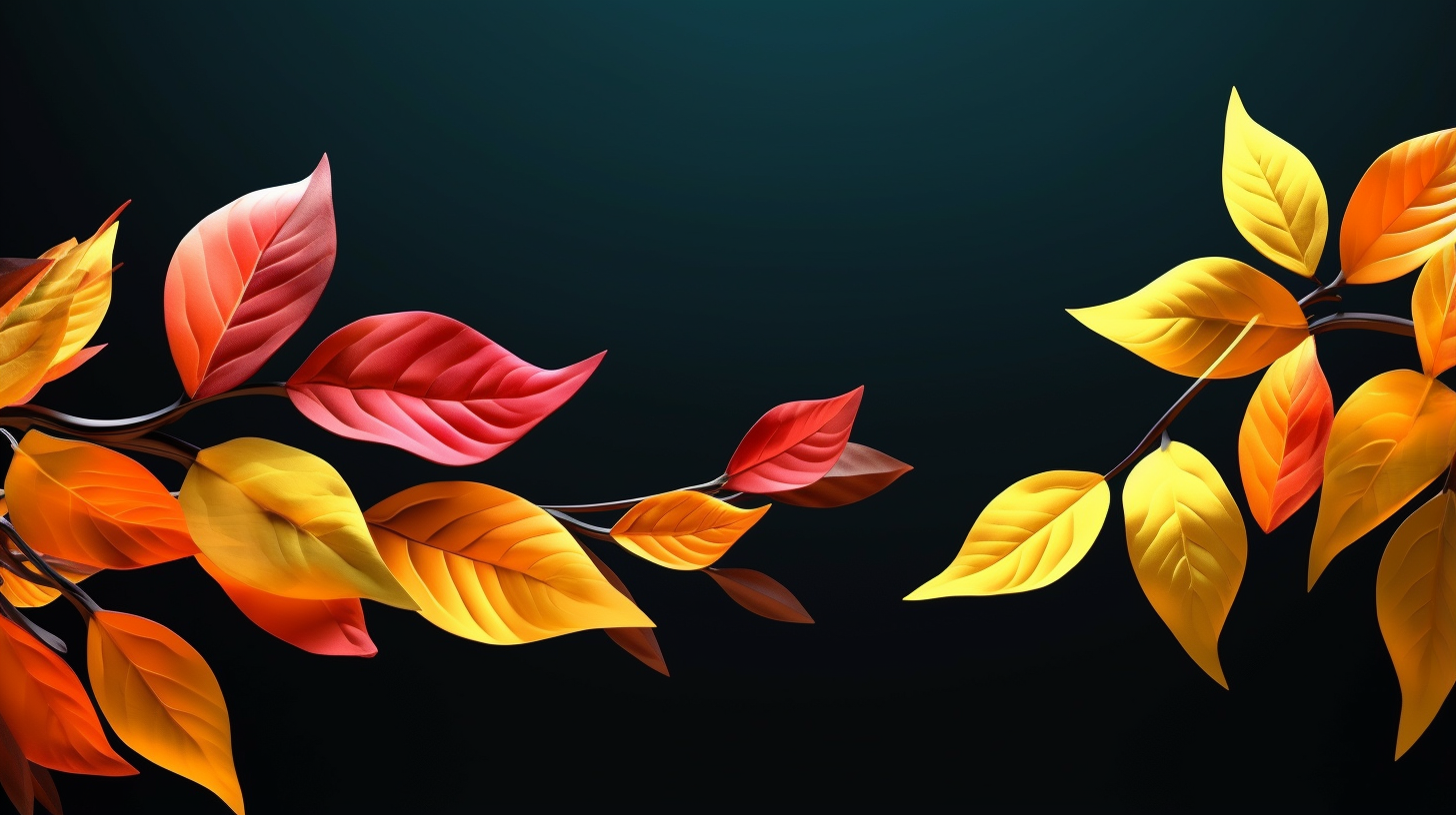 Autumn foliage in a minimalistic style; abstract shapes and muted tones. desktop, phone, HD & HQ free wallpaper, free to download