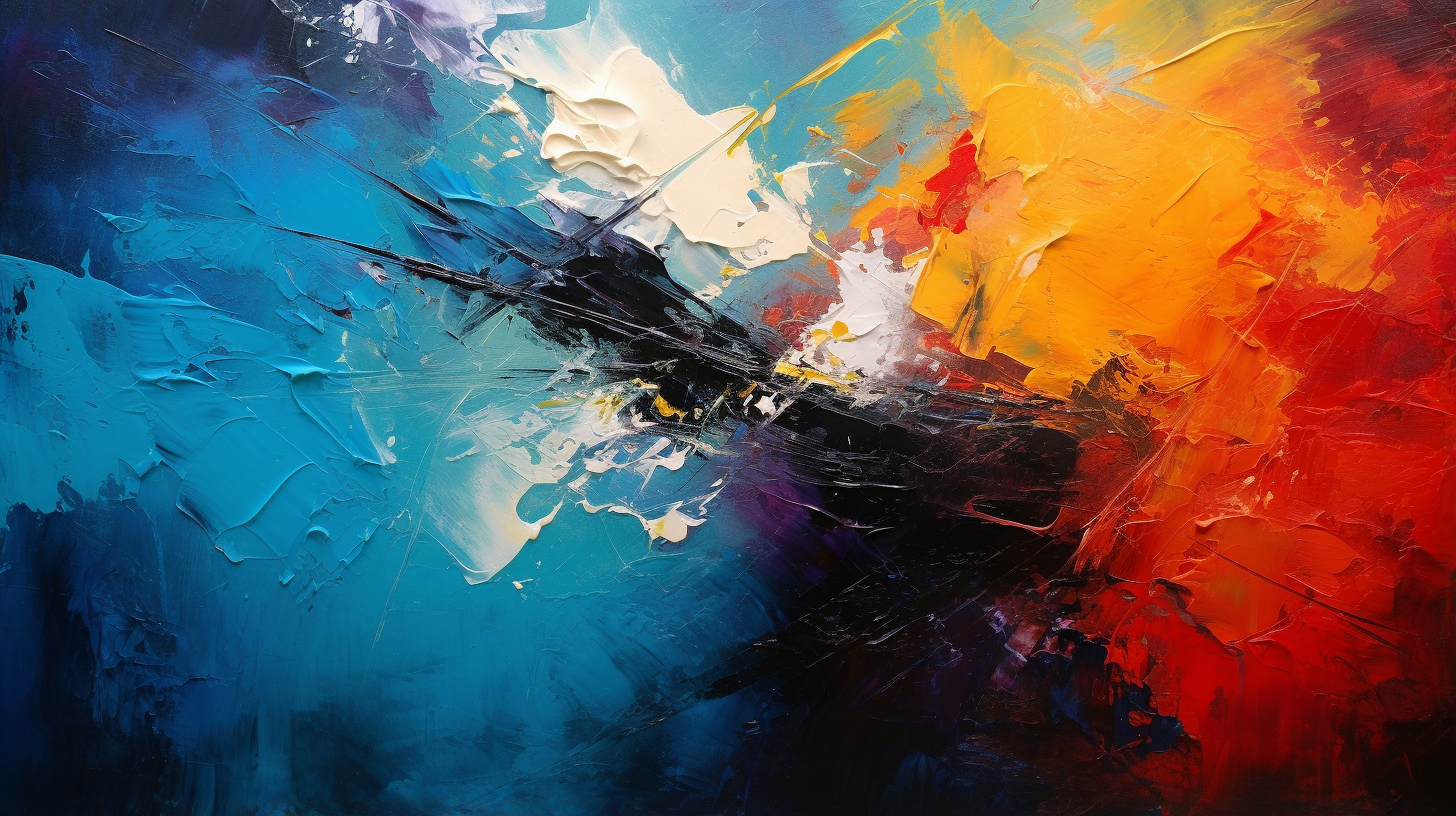 Serene abstract oil painting with calming color pallet; loose, light brush strokes used. desktop, phone, HD & HQ free wallpaper, free to download