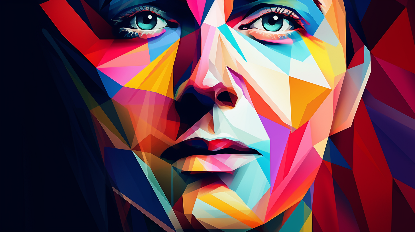 A contemporary style portrait; simplistic lines and shapes. desktop, phone, HD & HQ free wallpaper, free to download