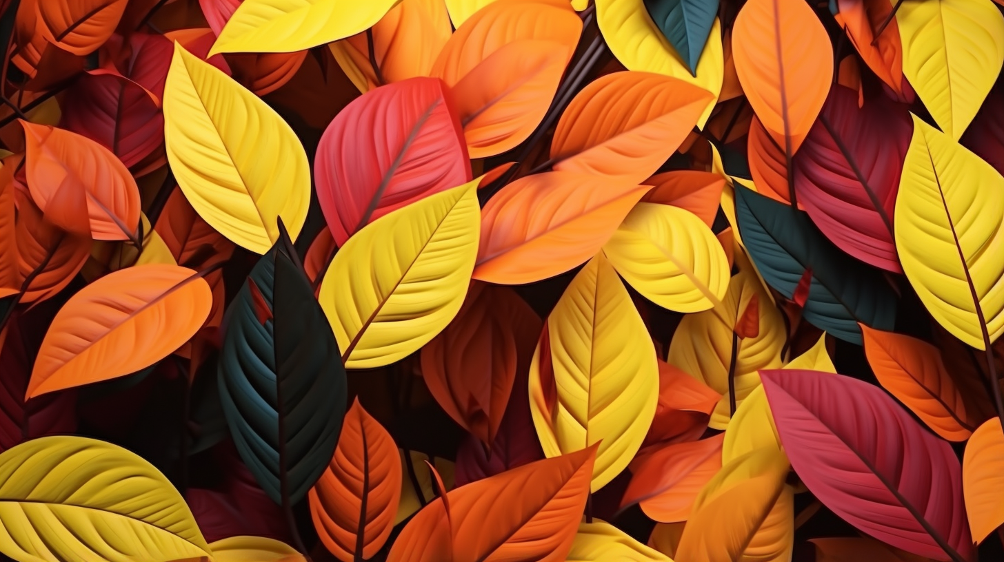 Defined by simple geometrical shapes and soft autumn colors; a minimalistic leaf pattern. desktop, phone, HD & HQ free wallpaper, free to download