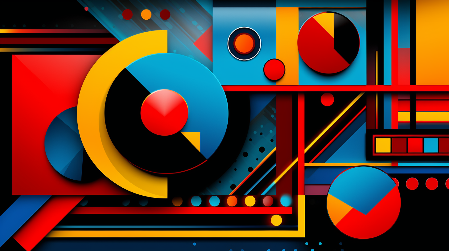 Modern pop art featuring strong geometric patterns; vibrant color scheme.desktop, phone, HD & HQ free wallpaper, free to download