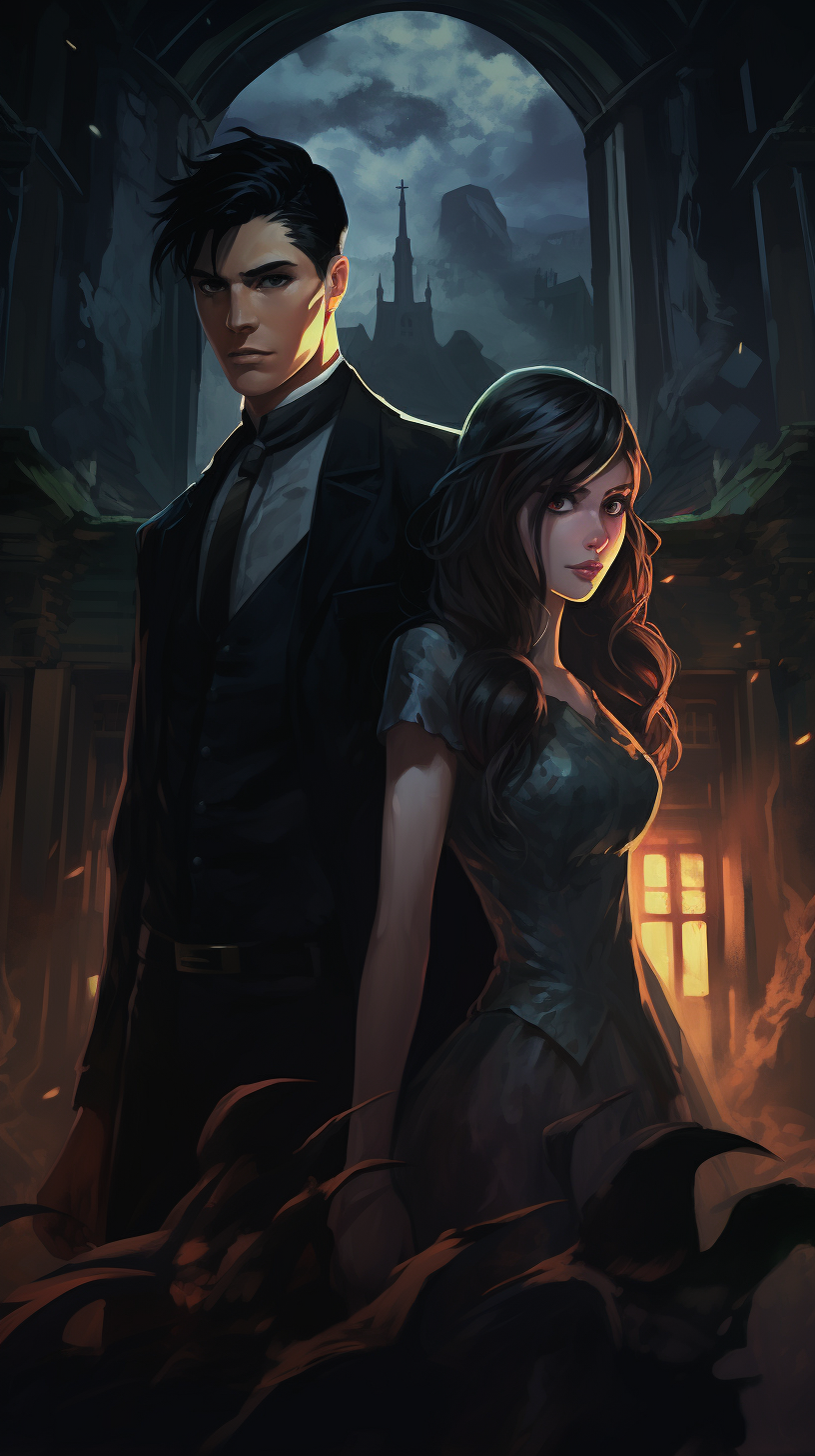 A striking manhua piece featuring a house that conveys a chilling atmosphere; detailed patterns and shading. phone art wallpaper