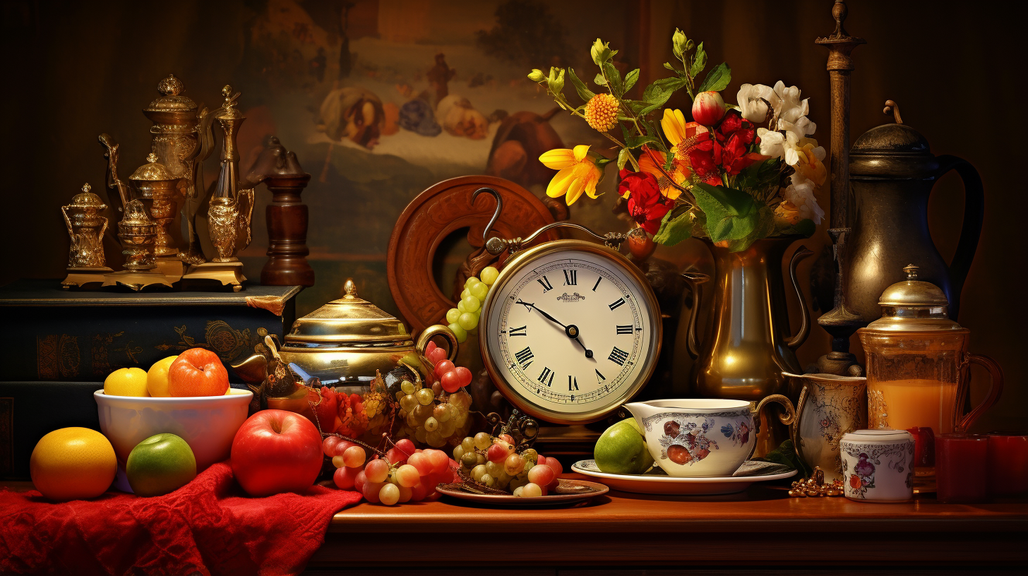Still life wallpaper using classic art style; objects arranged in a balanced and pleasing manner. desktop, phone, HD & HQ free wallpaper, free to download