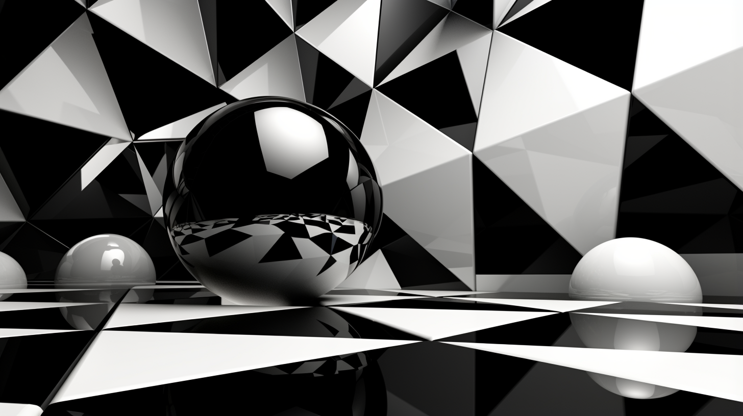 Minimalist design; abstract geometric shapes in black and white. desktop, phone, HD & HQ free wallpaper, free to download