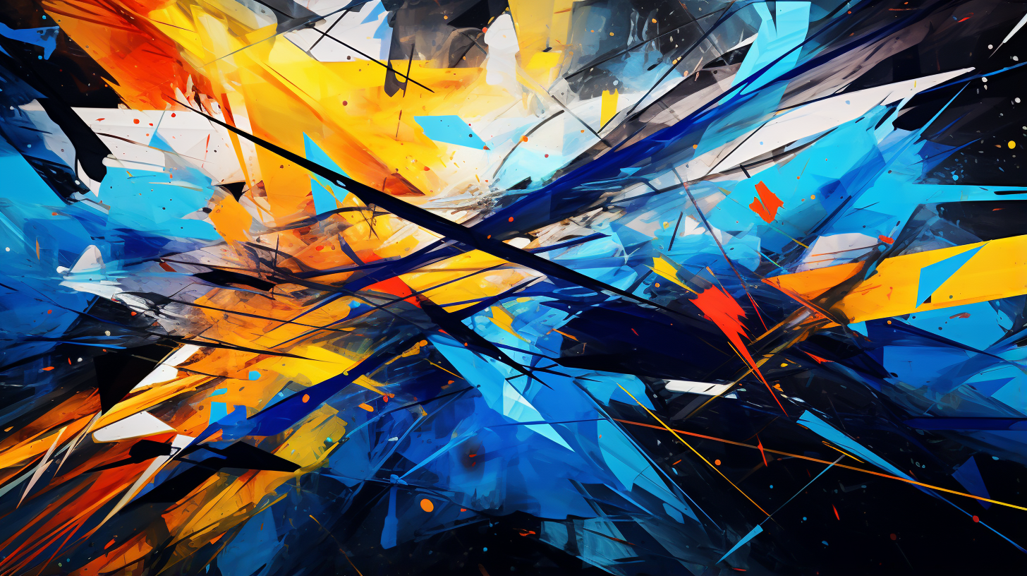 Abstract interpretation of unknown world; labyrinth of geometric shapes and spectral colors. desktop, phone, HD & HQ free wallpaper, free to download