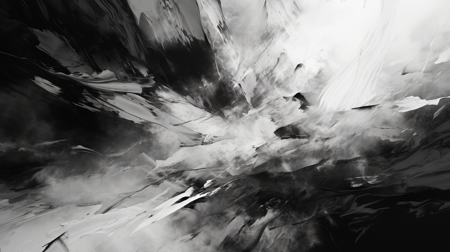 Abstract painting strokes, strictly in black and white; minimal aesthetic. desktop, phone, HD & HQ free wallpaper, free to download