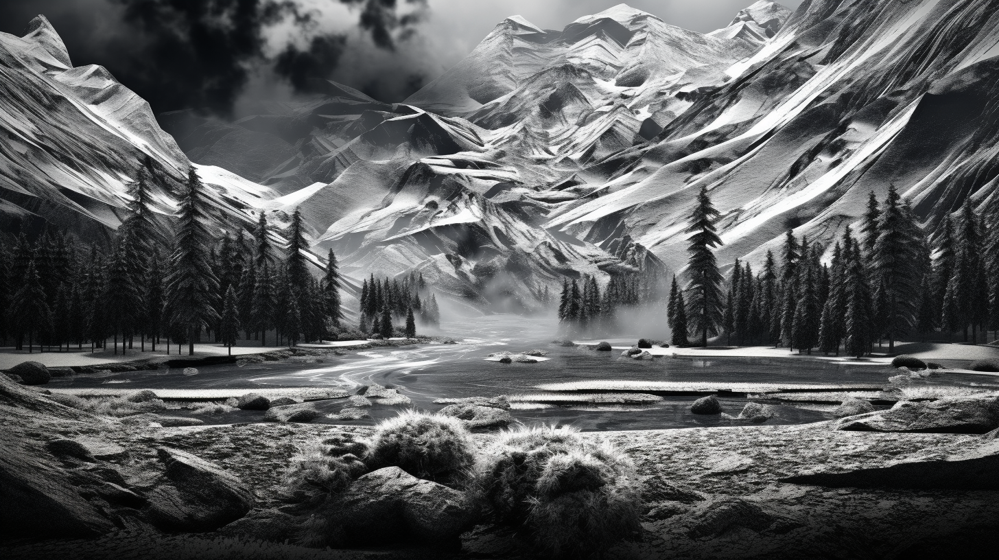 Abstract depiction of motion through monochromatic waves.desktop, phone, HD & HQ free wallpaper, free to download