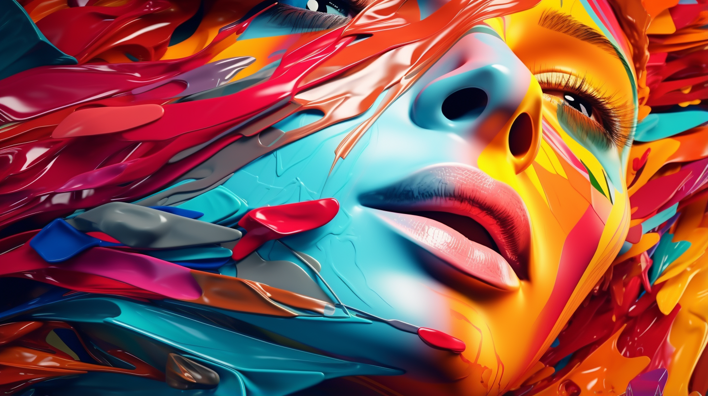 Abstract human portraits; stylized features and bold shades. desktop, phone, HD & HQ free wallpaper, free to download