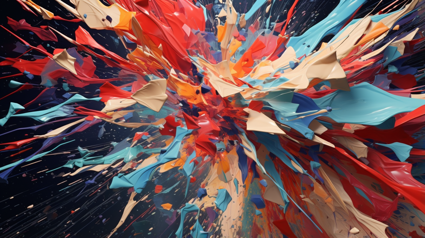 Shows the chaos and complexity of abstract art; angular lines and distorted shapes. desktop, phone, HD & HQ free wallpaper, free to download