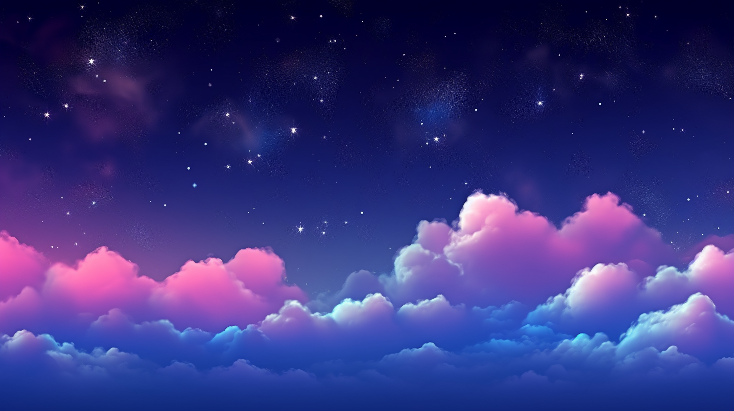 Vivid display of starry clouds in the night sky; gradient colors with bright specks representing stars.desktop, phone, HD & HQ free wallpaper, free to download
