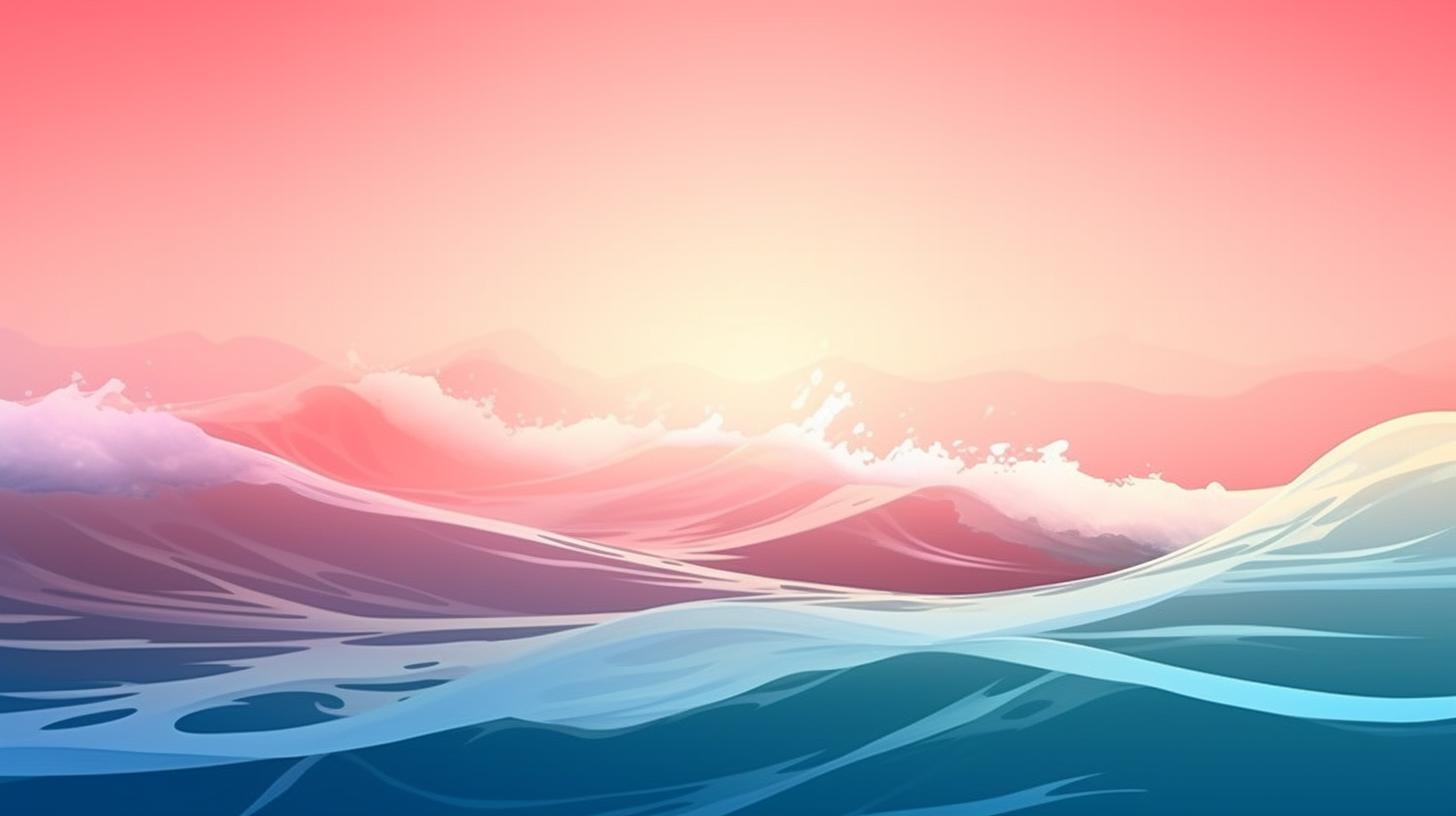 Minimal design featuring ocean waves; clean lines and soothing colors. desktop, phone, HD & HQ free wallpaper, free to download