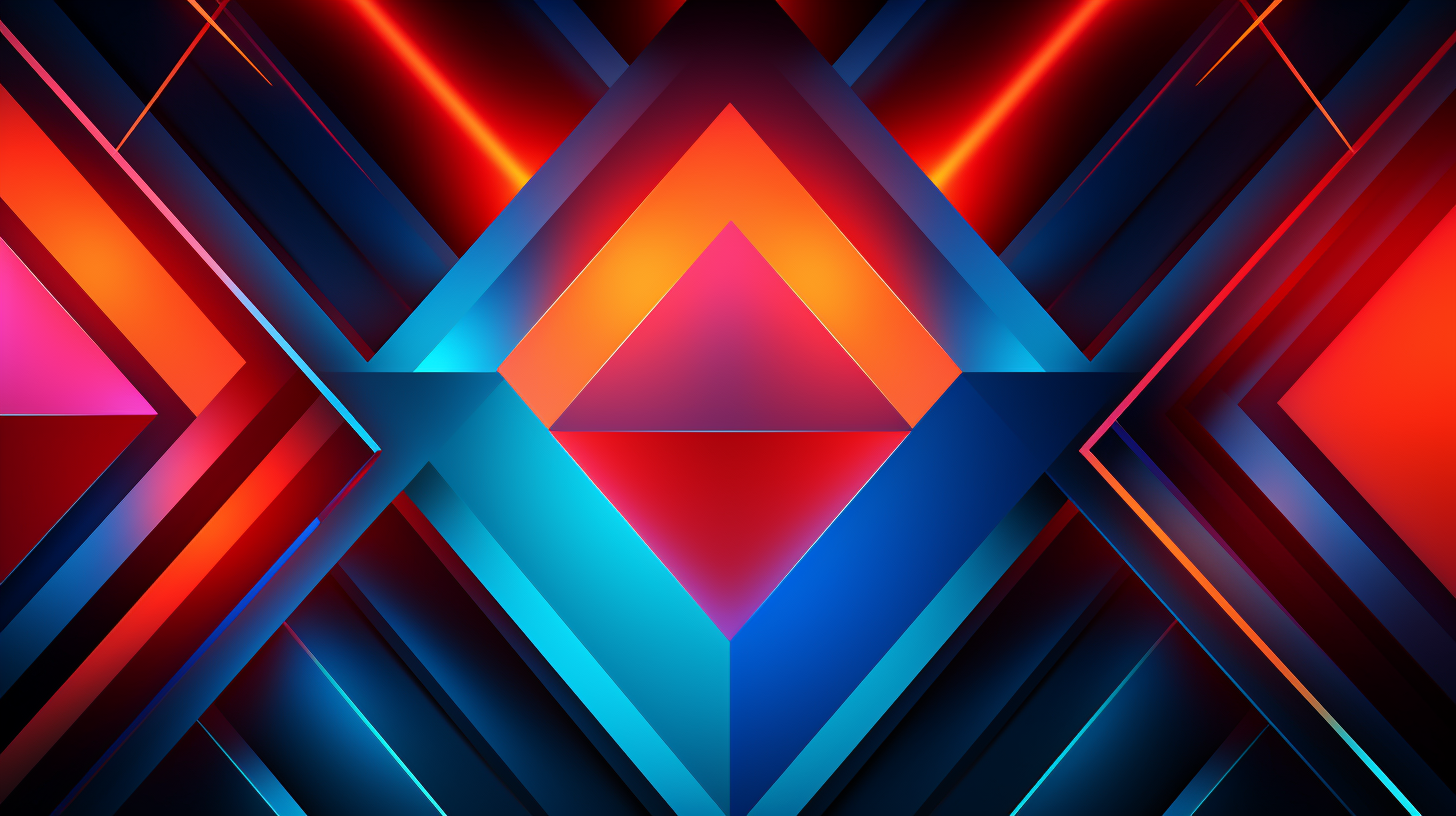 Vibrant geometric abstraction; distinct, bold shapes. desktop, phone, HD & HQ free wallpaper, free to download