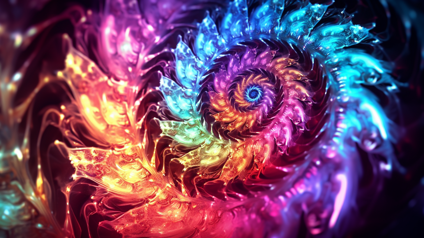 High-resolution depiction of a fractal spiral; vivid colors and complex patterns. desktop, phone, HD & HQ free wallpaper, free to download