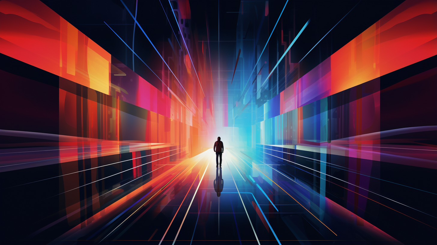 Prominent use of color blocking technique with a striking color palette. desktop, phone, HD & HQ free wallpaper, free to download