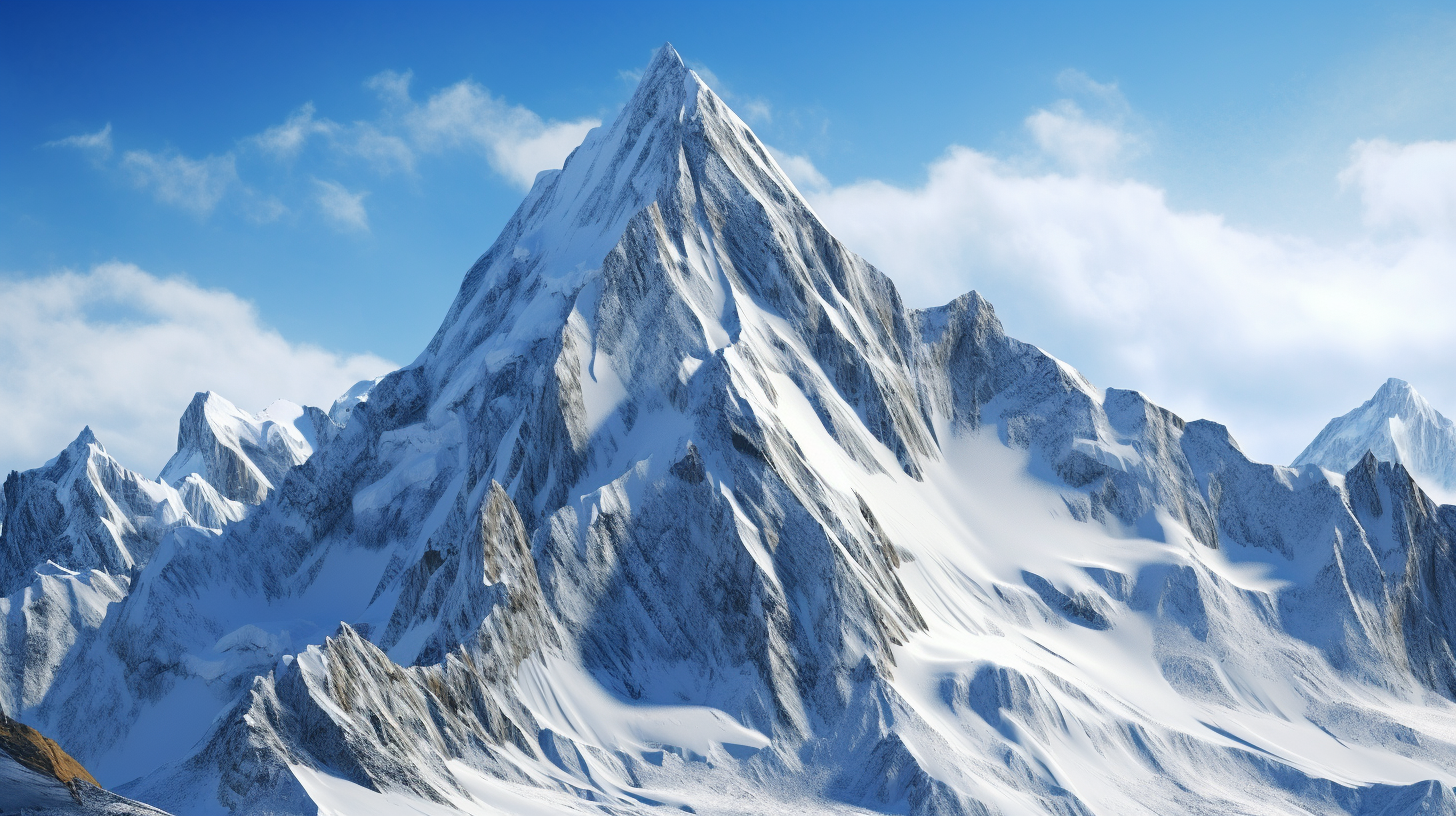 4K image of snow-covered mountains; rich detail in white and blue spectrum.desktop, phone, HD & HQ free wallpaper, free to download