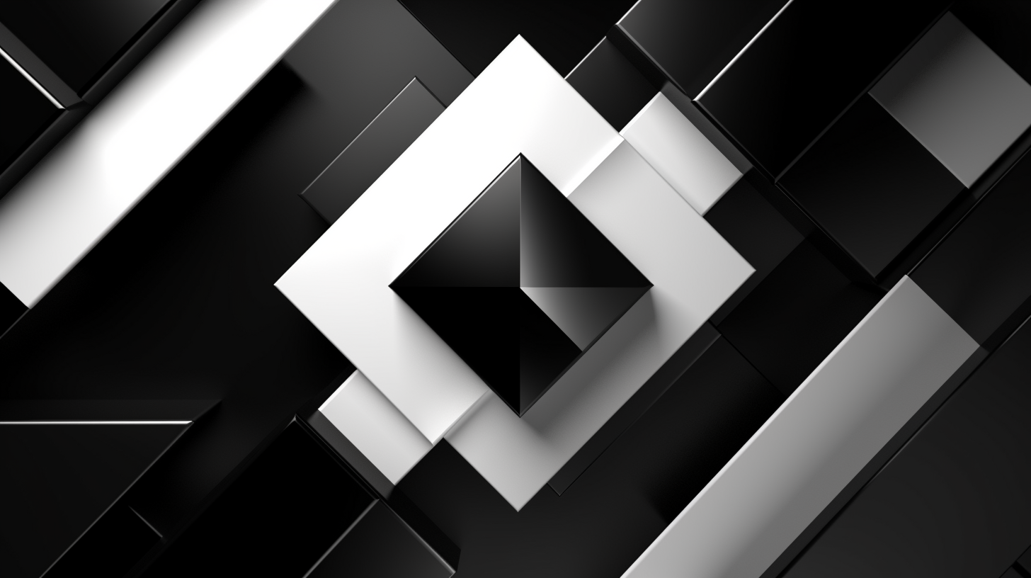 Minimalistic geometric shapes in bold black and white.desktop, phone, HD & HQ free wallpaper, free to download