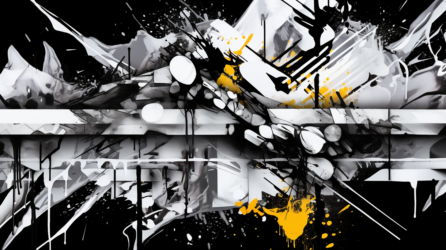 Undefined shapes presented in street art form; black and white palette furthers the abstraction.desktop, phone, HD & HQ free wallpaper, free to download