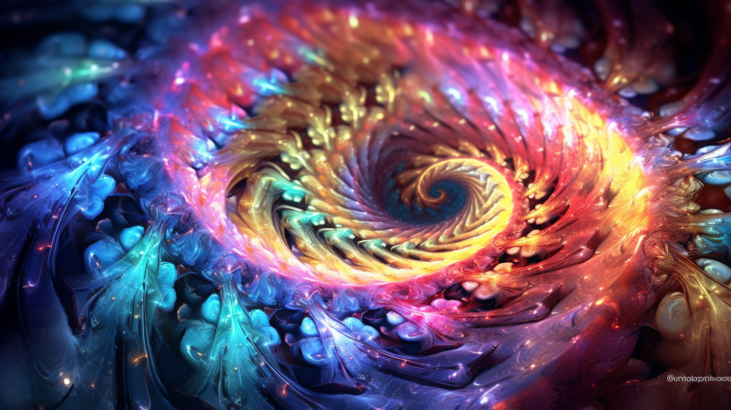 4K resolution art of a fractal spiral; focus on geometric patterns and intense coloring. desktop, phone, HD & HQ free wallpaper, free to download
