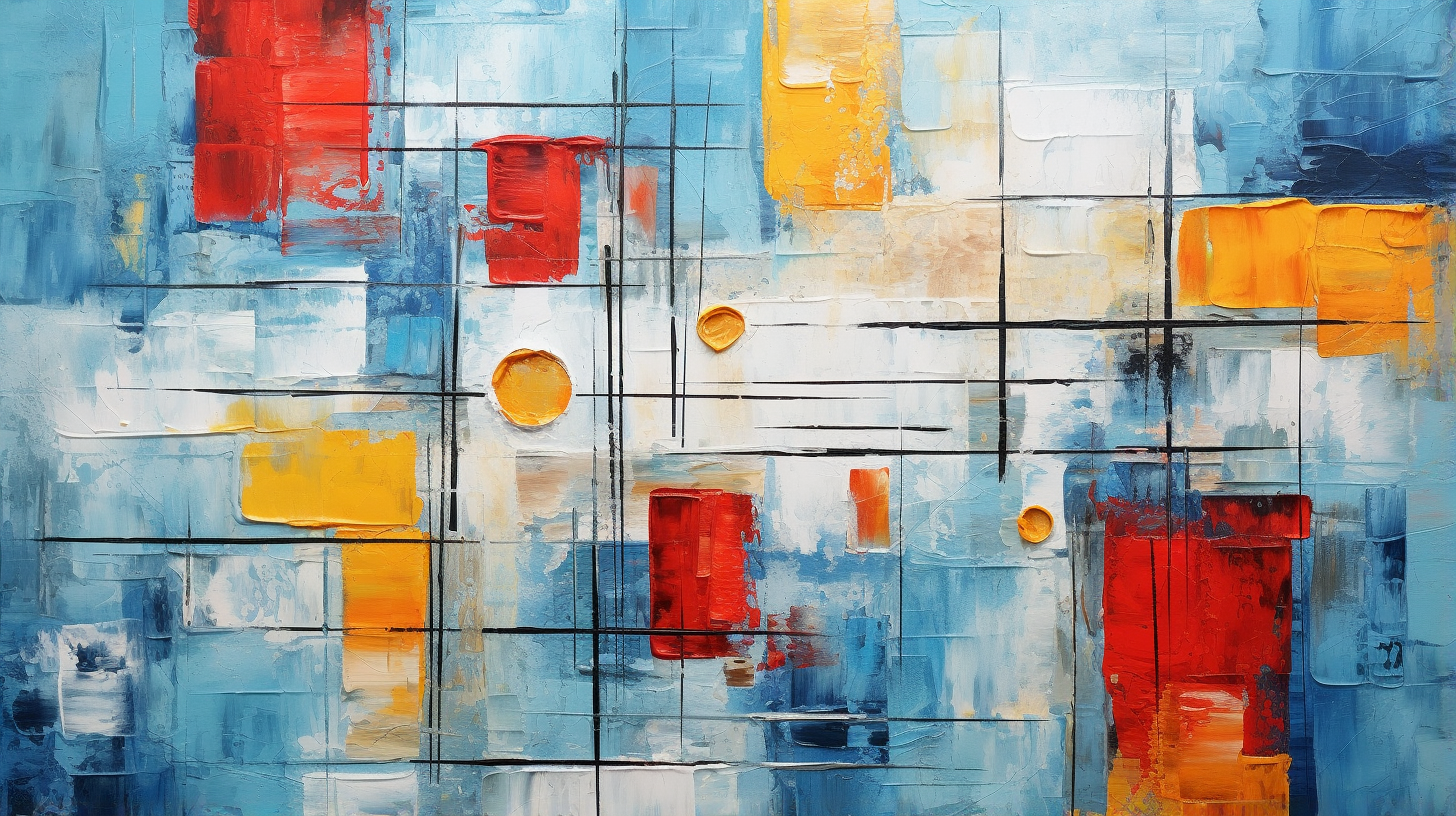 Sharp contrasts in form and tone characterize this abstract oil painting; characterized by bold, thick strokes. desktop, phone, HD & HQ free wallpaper, free to download